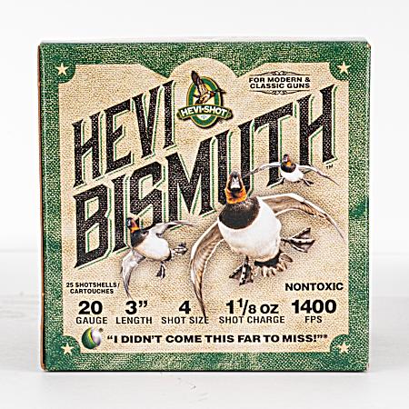 20 Gauge HEVI-Bismuth Waterfowl 3'' 6 Shot Shotshells - 25 Rounds