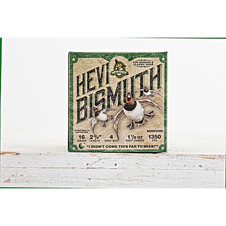 16 Gauge HEVI-Bismuth Waterfowl 2-3/4'' 4 Shot Shotshells - 25 Rounds