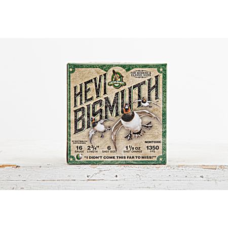 16 Gauge HEVI-Bismuth Waterfowl 2-3/4'' 6 Shot Shotshells - 25 Rounds