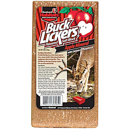Buck Lickers 4 lb Apple Mineral Block