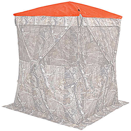 Blaze Orange Hub-Style Ground Blind Cap
