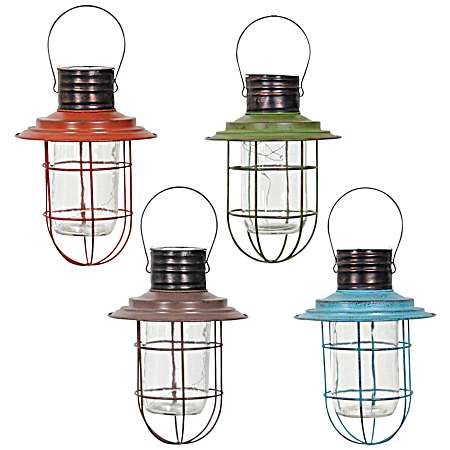 14 in Solar LED Hanging Lantern - Assorted