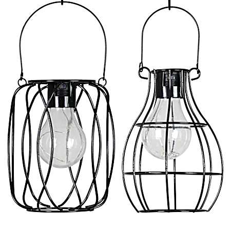 Solar Mini Hanging Metal Lantern - Assorted