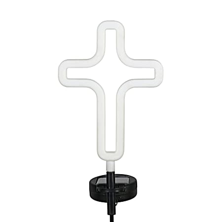 Solar Cross Outline Garden Stake