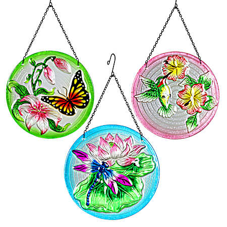 Traditional Nature Glass Suncatcher - Assorted