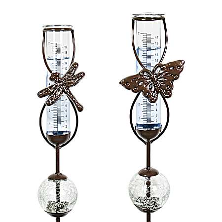 Insect Rain Gauge w/ Glass Ball - Assorted
