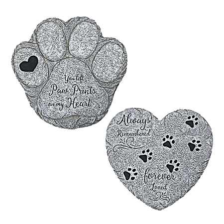 Cement Pet Memorial Stepping Stone - Assorted