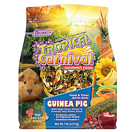 5 lb Tropical Carnival Gourmet Guinea Pig Food