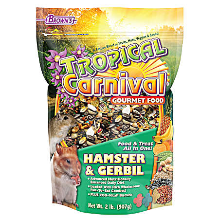2 lb Tropical Carnival Gourmet Hamster & Gerbil Food