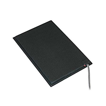 Small 13 in x 19 in 60W Black Heated Pet Bed