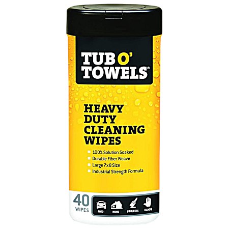 Heavy-Duty Cleaning Wipes - 40 ct