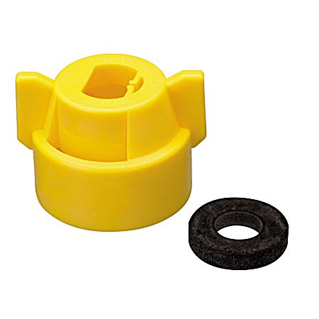 Yellow Cap with Washer For Tee Jet Aixr Nozzle