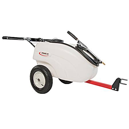 30 gal Red & White Standard Trailer Sprayer