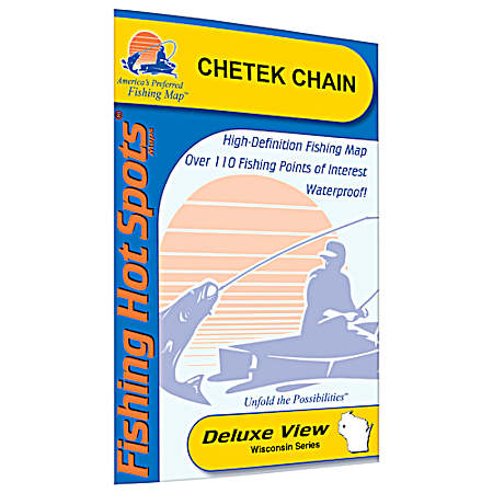 Chetek Chain Wisconsin Fishing Map