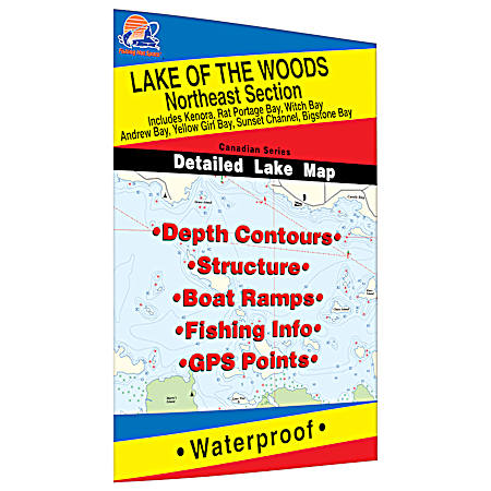 Lake of the Woods NE Ontario Map