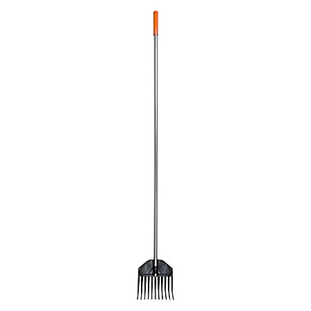 66 in Black/Orange Aluminum Shrub Rake