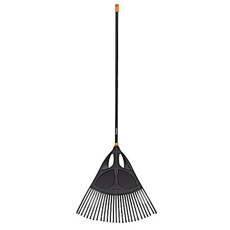68 in Black/Orange Poly Leaf Rake