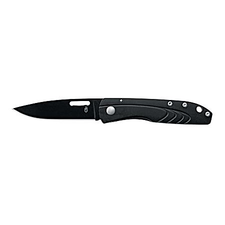 STL 2.0 Black Fine Edge Folding Knife