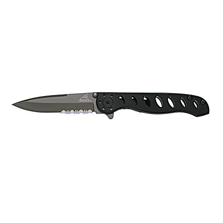 Black Evo Jr. Serrated Folding Knife