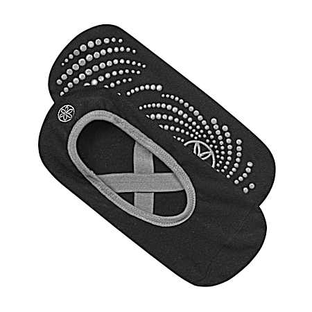 Black/Grey Grippy Yoga-Barre Socks