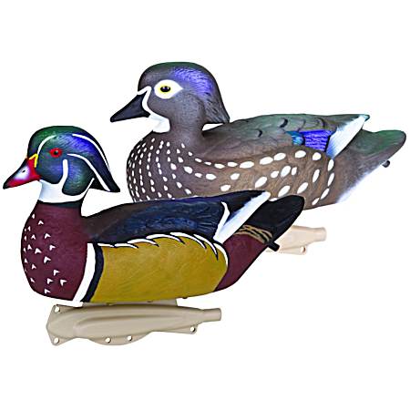 Storm Front 2 Classic Wood Duck Decoys - 6 Pk
