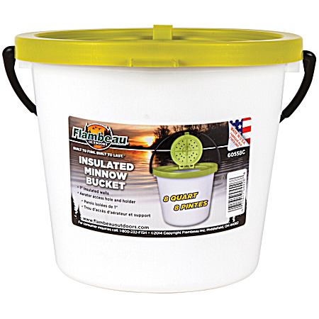 8-Qt Insulated Minnow Bucket