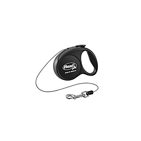 FUN Small Black 16 ft Retractable Leash