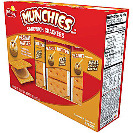 Munchies Peanut Butter & Cheese Crackers-11.36 Oz.