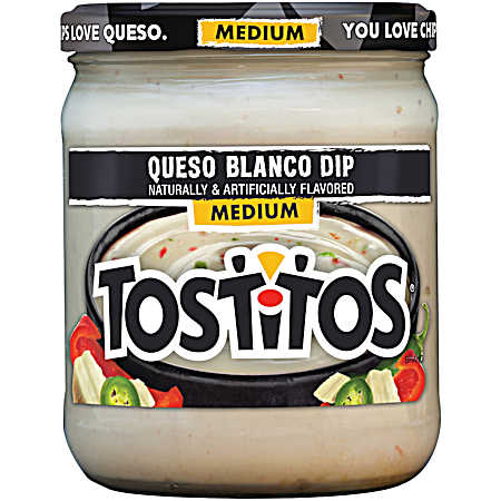 15 oz Medium Queso Blanco Dip