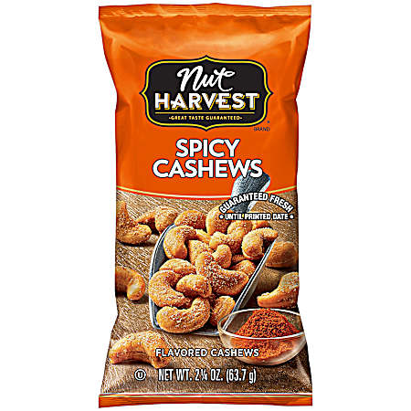 2.25 oz Spicy Cashews