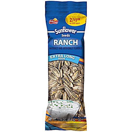1.75 oz Ranch Flavored Extra Long Sunflower Seeds