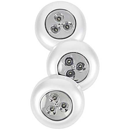 White Stick-On-Light - 3 Pk.