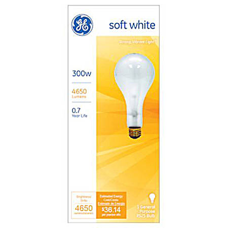 300W Clear Medium Base Light Bulb