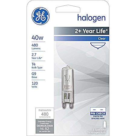Edison 40W G9 Halogen Low Voltage Light Bulb