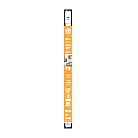 Universal T8/T12 18 in LED Warm White Tube - 1 Ct