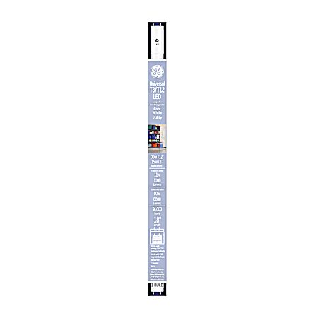 Universal T8/T12 18 in LED Cool White Tube - 1 Ct