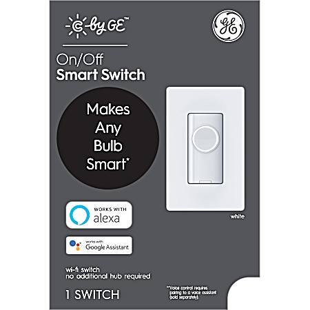 C by GE On-Off 3-Wire Button Style Smart Switch
