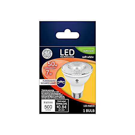 50W Equivalent PAR20 LED Soft White Outdoor Floodlight