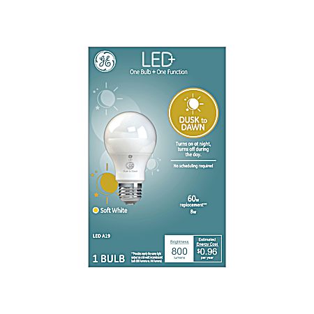 Dusk to Dawn A19 Soft White Outdoor Light Bulb