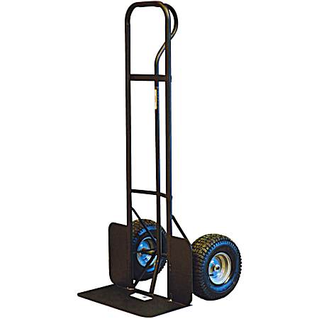 Boss Hoss 1,000 lb Black P-Handle Steel Hand Truck w/ 15 in Pneumatic Tires
