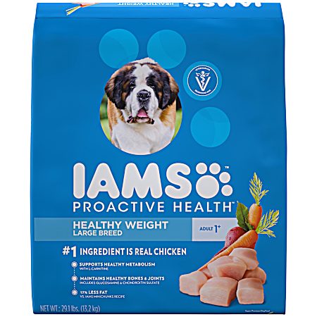 Proactive Health Adult Large Breed Healthy Weight Chicken Dry Dog Food, 29 lbs