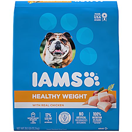 Adult Healthy Weight Chicken Dry Dog Food, 29 lbs