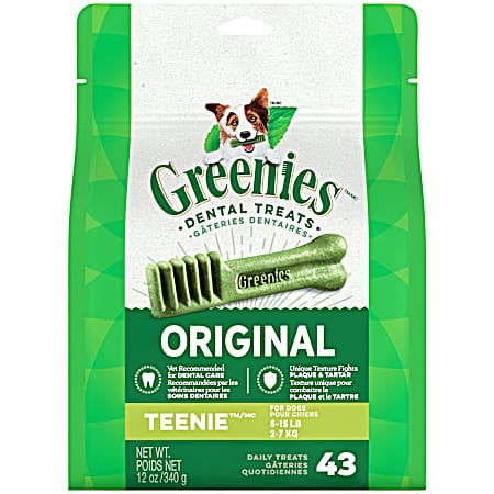 Original Teenie Size Dental Dog Treats
