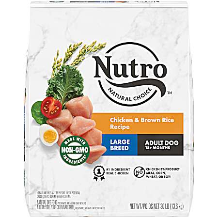 Adult Large Breed Chicken & Brown Rice Dry Dog Food