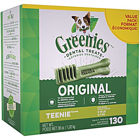 Original Teenie Size Dental Dog Treats