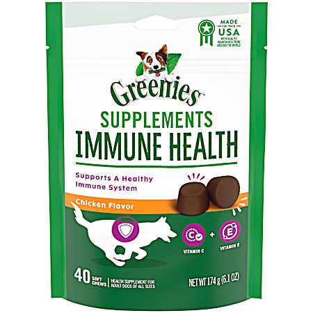 Immune Health Supplements Chicken Flavor - 40 Pk