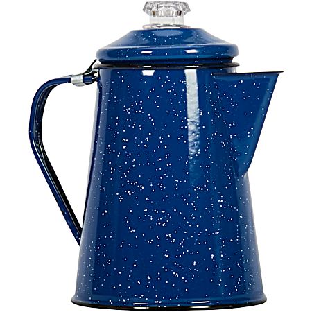 Enamelware Blue 8 c Percolator