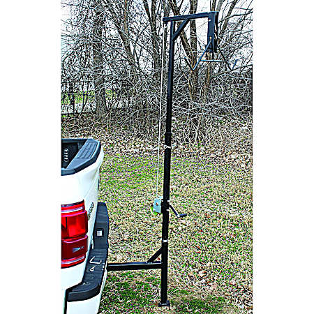 Adjustable Hitch Hoist w/ Gambrel & Winch - 400 Lb. Capacity