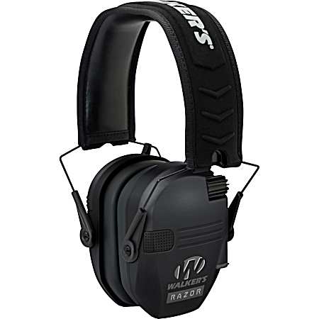 Razor Series Black Slim Folding Shooter Ear Muffs