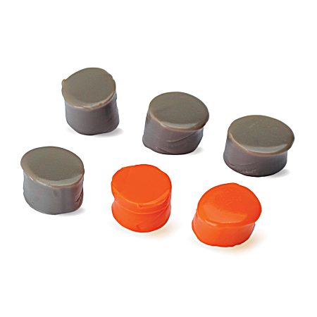 Orange/Flat Dark Earth Silicone Putty - 3 Pk